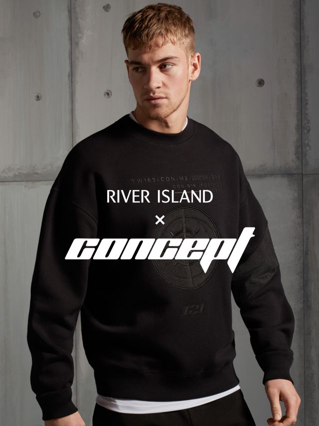 River island black online sweatshirt