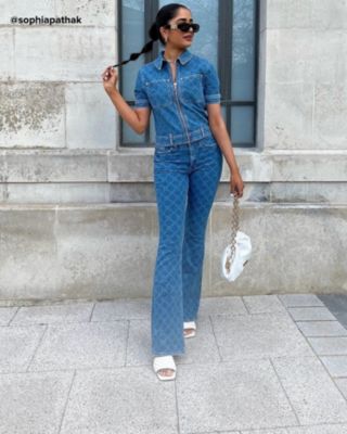 River island denim hot sale jumpsuit