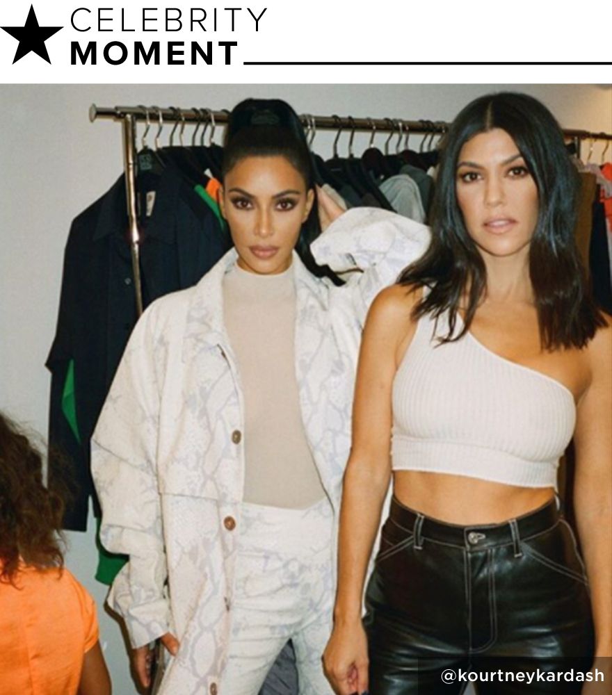 Kim kardashian and Kourtney Kardashian