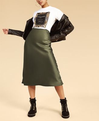 bias cut skirt outfit