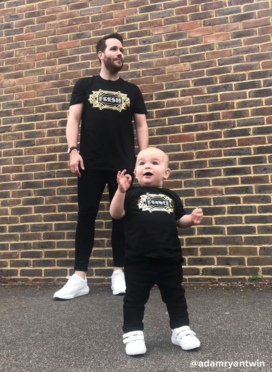 Father and son matching clothes sale