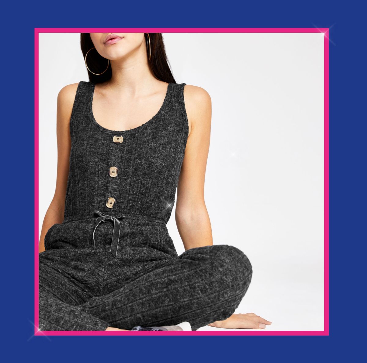 dark-grey-ribbed-pyjama-jumpsuit